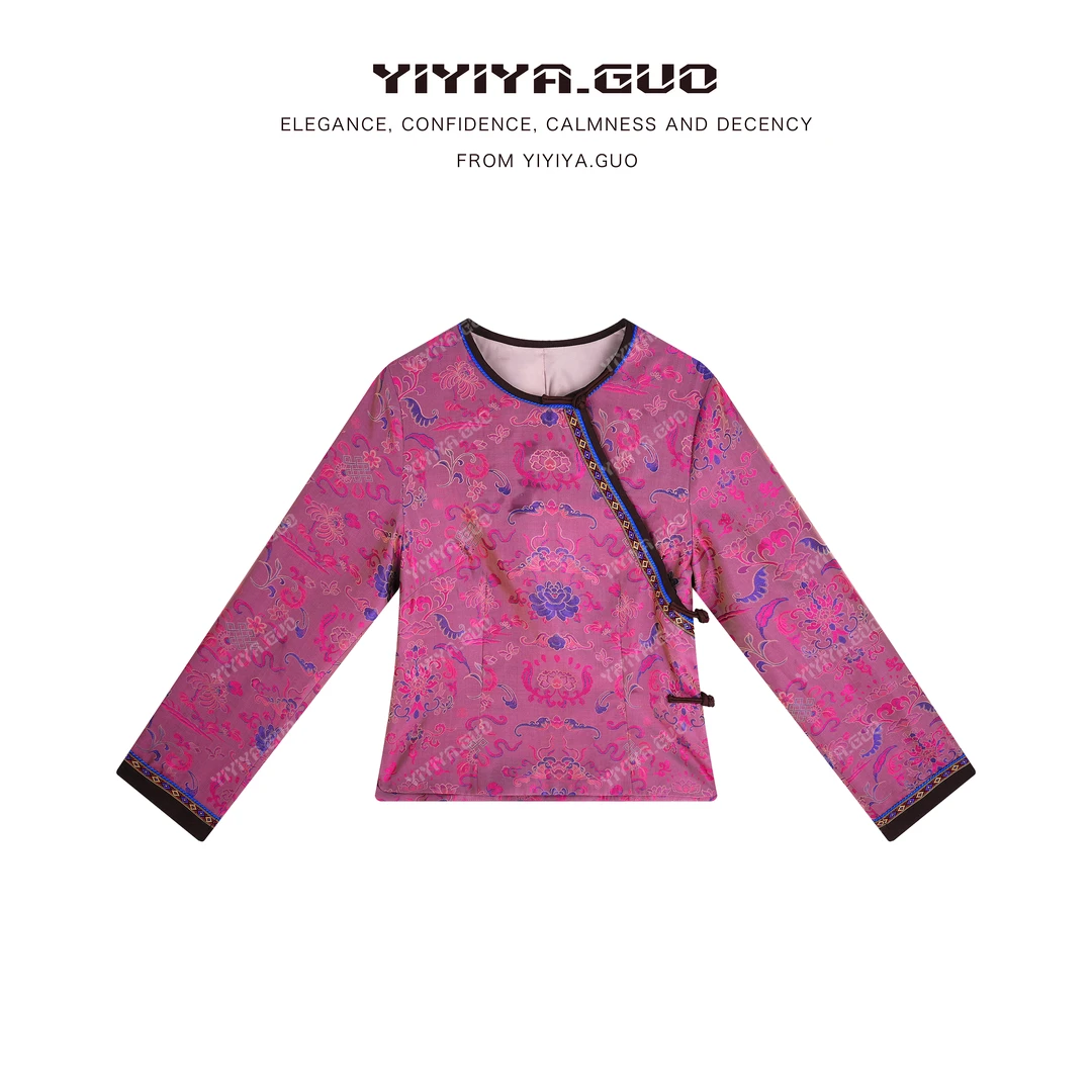 yiyiya.Guo艺艺吖【如意中国结】提花立领长袖外套080029SS52