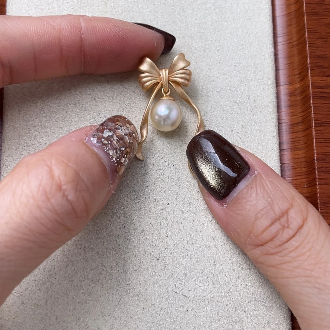 海水珍珠吊坠(不含链)银S925镶嵌