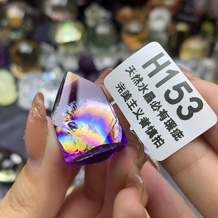 喜***.未镶嵌珠宝半成品水晶吊坠