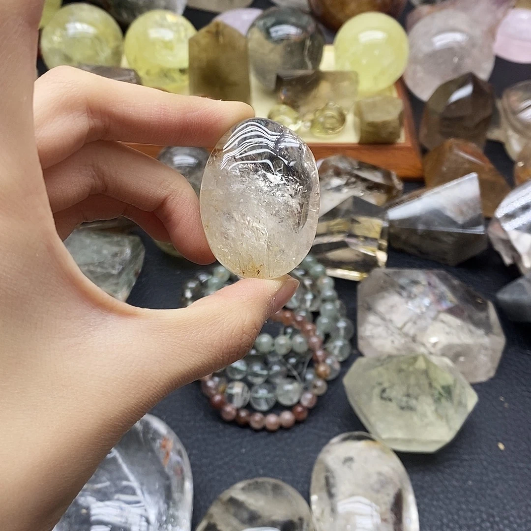 水晶珠宝半成品未镶嵌63水晶石