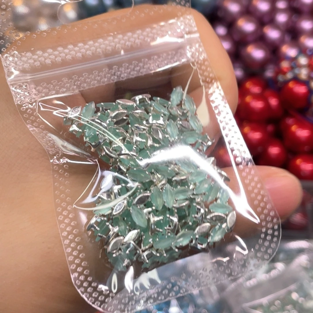 3*6马眼爪钻约100pcs绿猫手工diy半成品