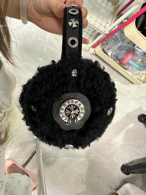 冬季保暖毛绒耳罩男女通用暗黑亚文化风格可折叠护耳防冻