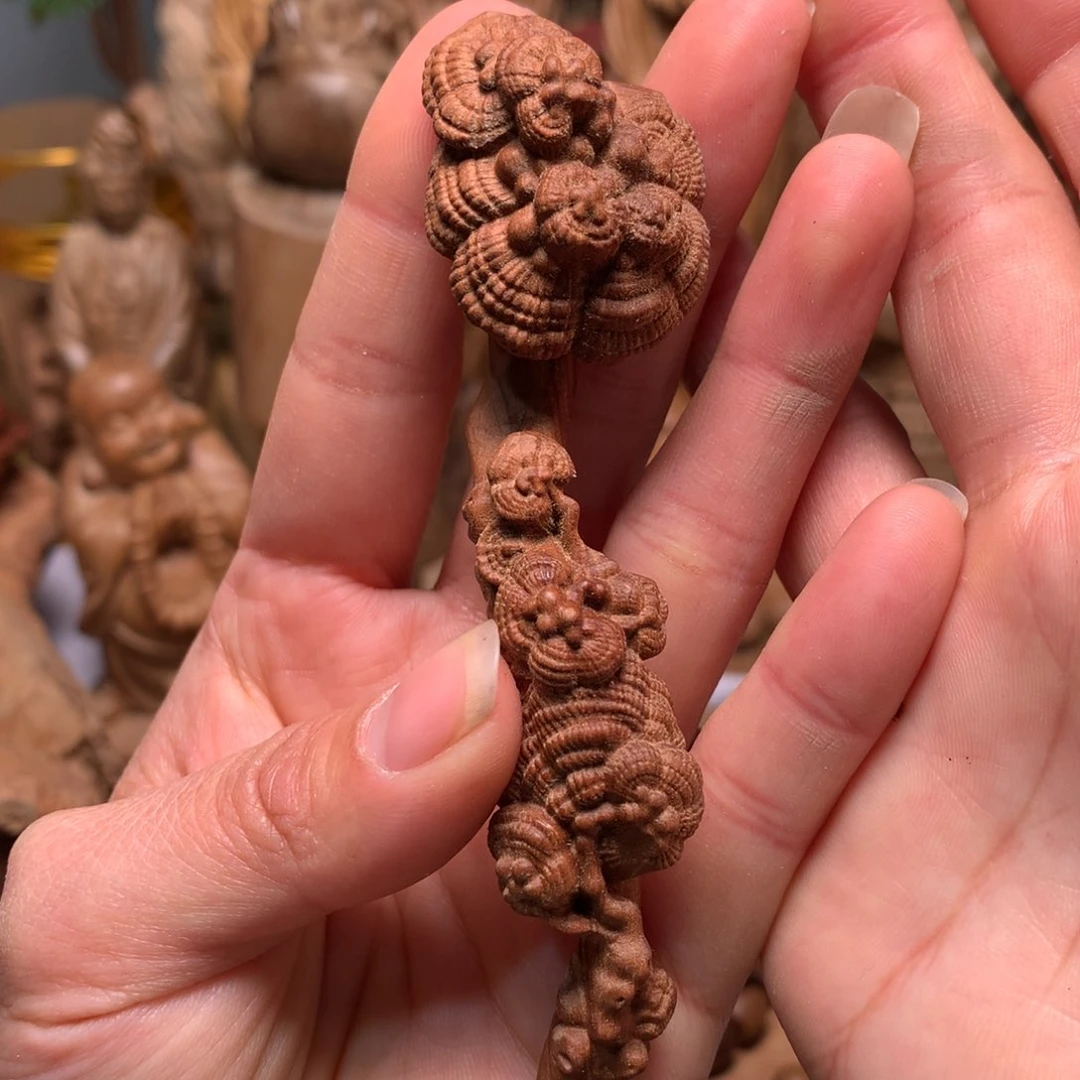 檀香木手串/手链老山檀香雕刻件