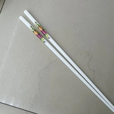 c***q玫瑰贴花筷子10副