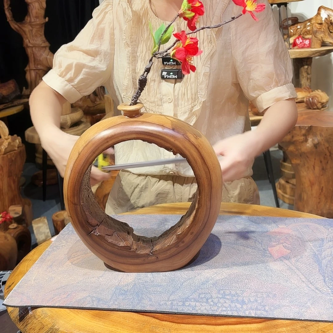 香樟木精品手作工艺品花瓶