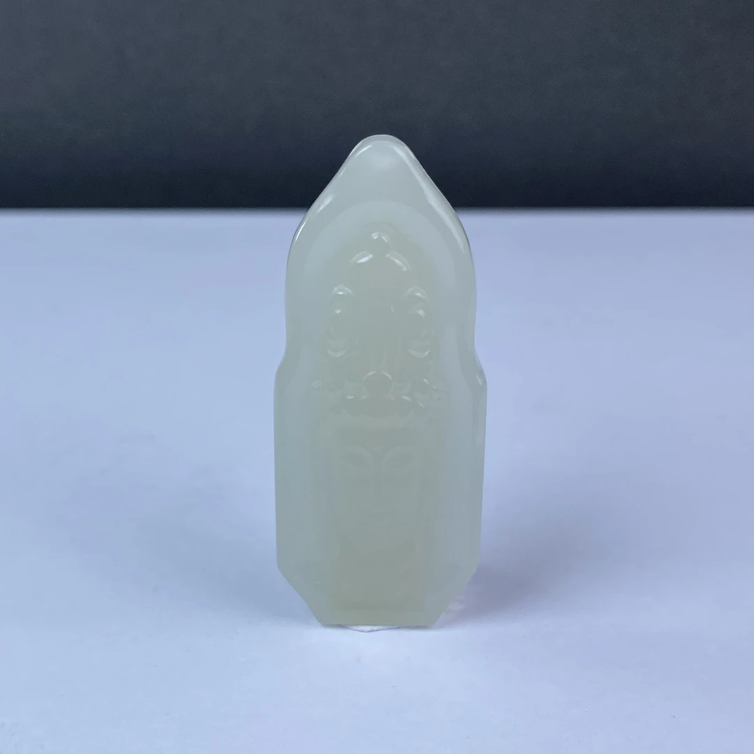 A036 和田玉 禅心玲珑观音造像