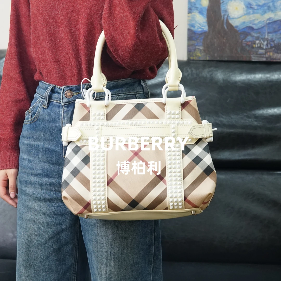 95新 BURBERRY/博柏利 巴宝莉 格纹单肩包/DH12531026/1026