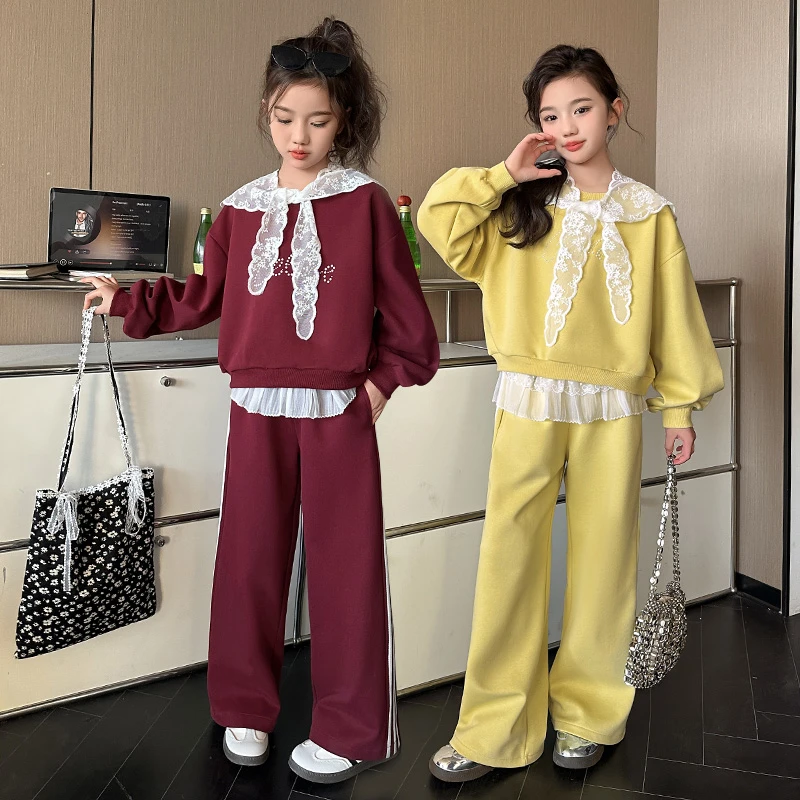 女童套装春秋款2025新款儿童洋气运动时髦两件套时髦女孩春装衣服