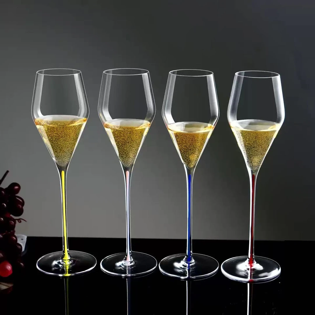 zalto杯型、彩杆香槟杯高颜值六色可选家用商用粉嫩少女心轻奢