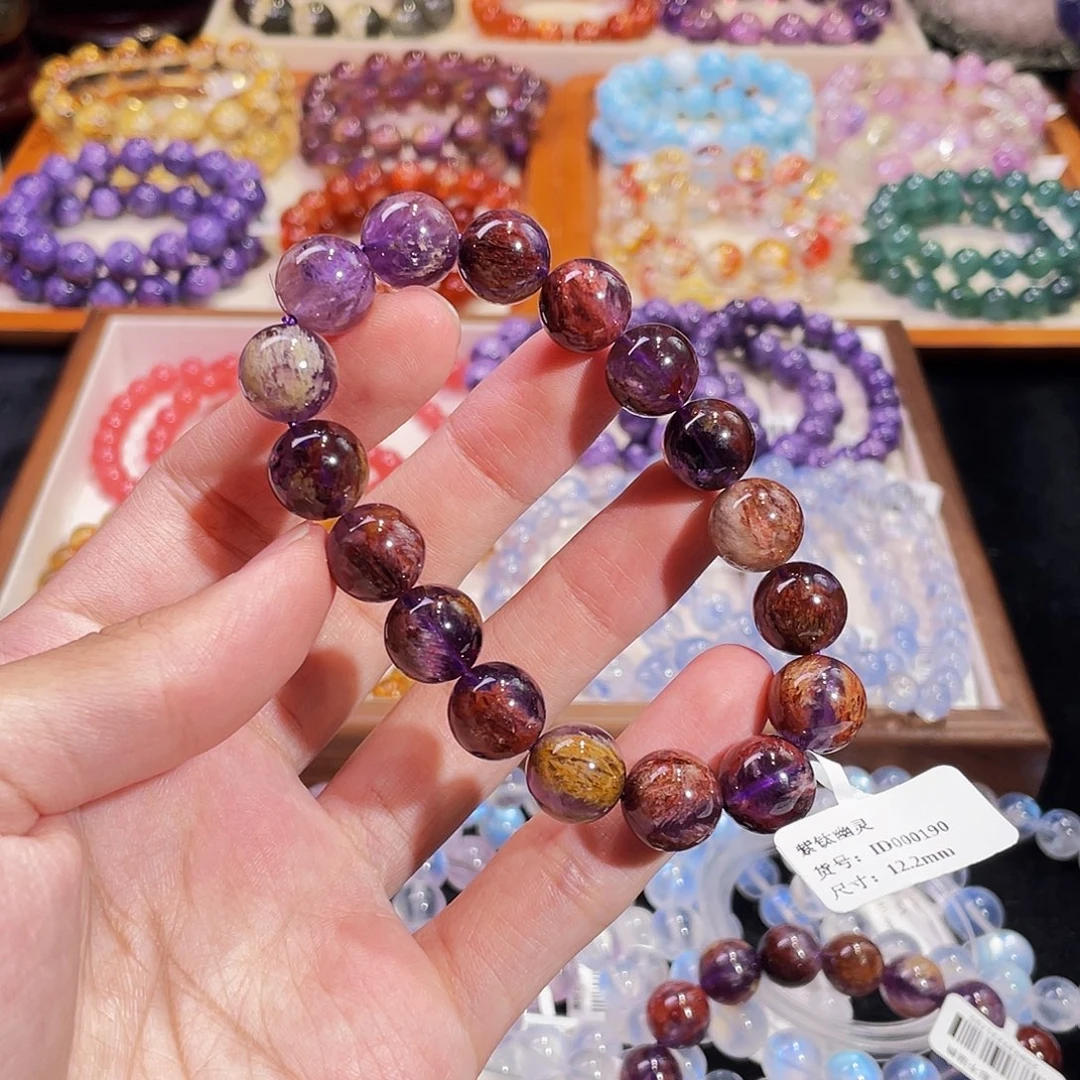 手链水晶未镶嵌紫钛幽灵12.2