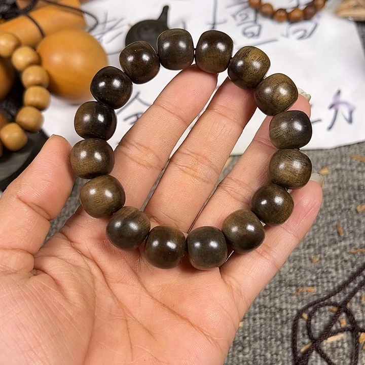 檀香木手串/手链老山檀香阴沉13/14老型珠
