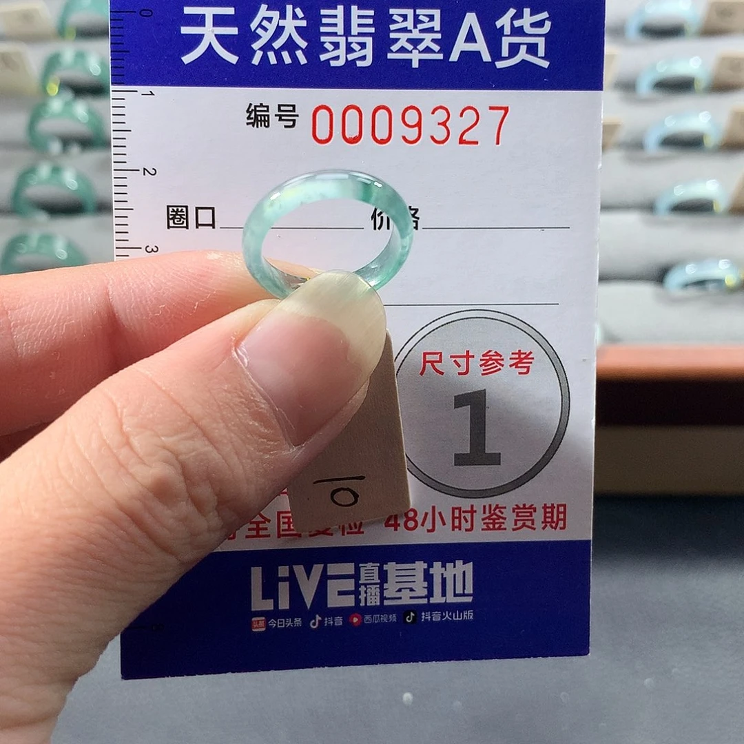 翡翠未镶嵌戒指10号