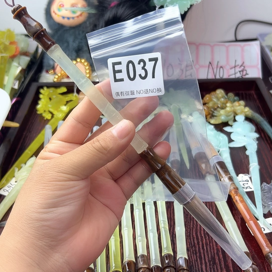 合金蛇纹石玉发饰僖*哥