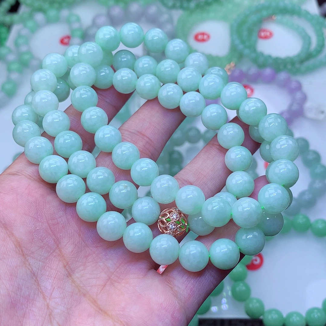翡翠未镶嵌毛衣链