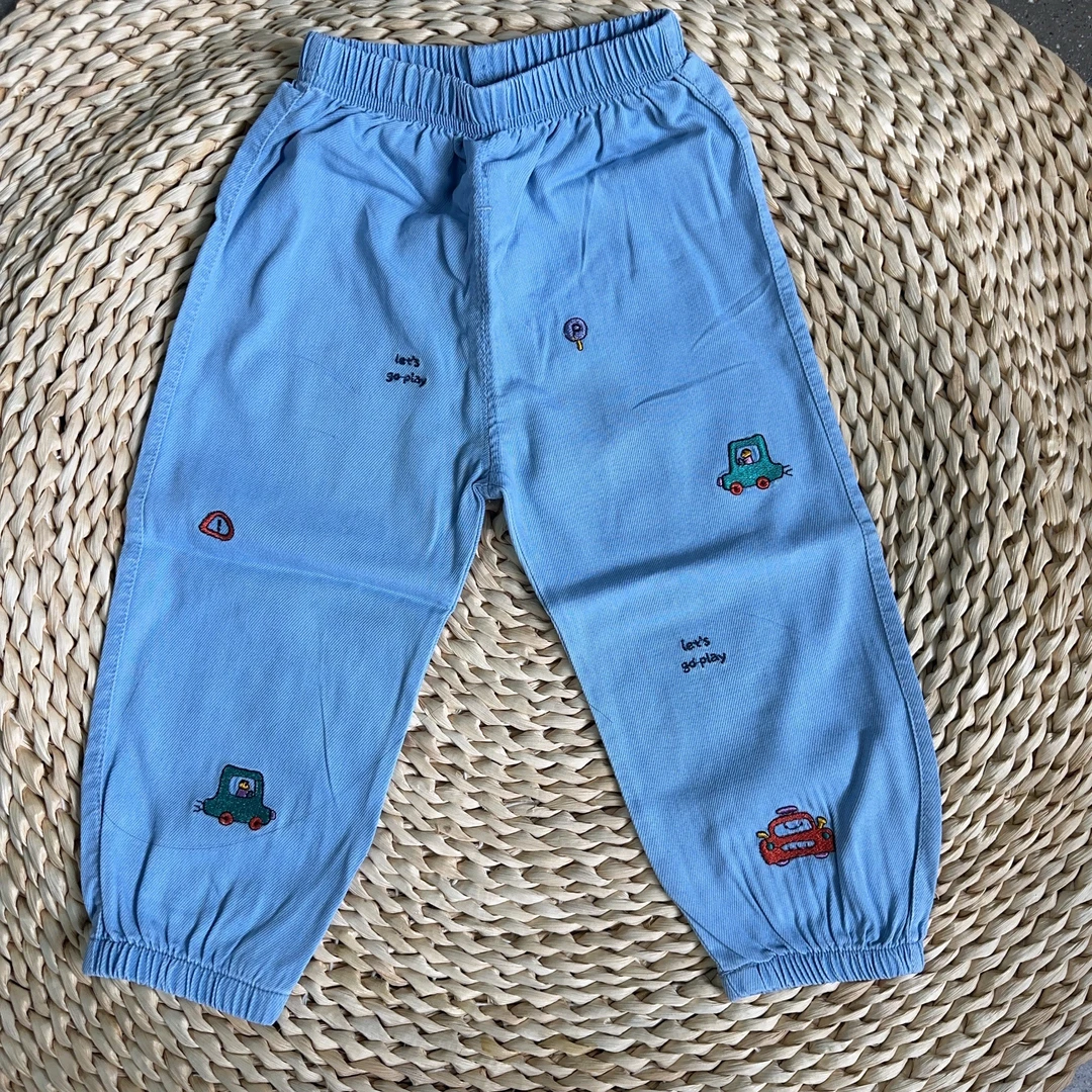 依依仔-【6522-19卡通小车】弹力防蚊裤