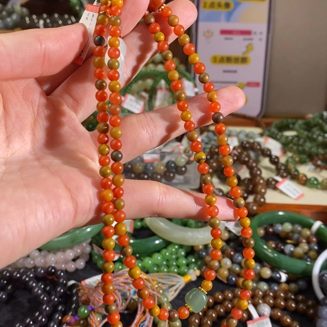 南红玛瑙手链未镶嵌