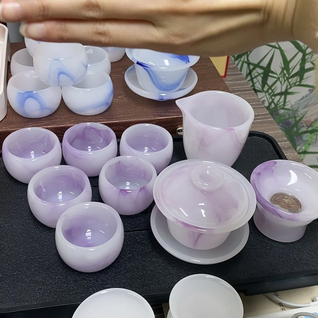 高端琉璃茶具套装