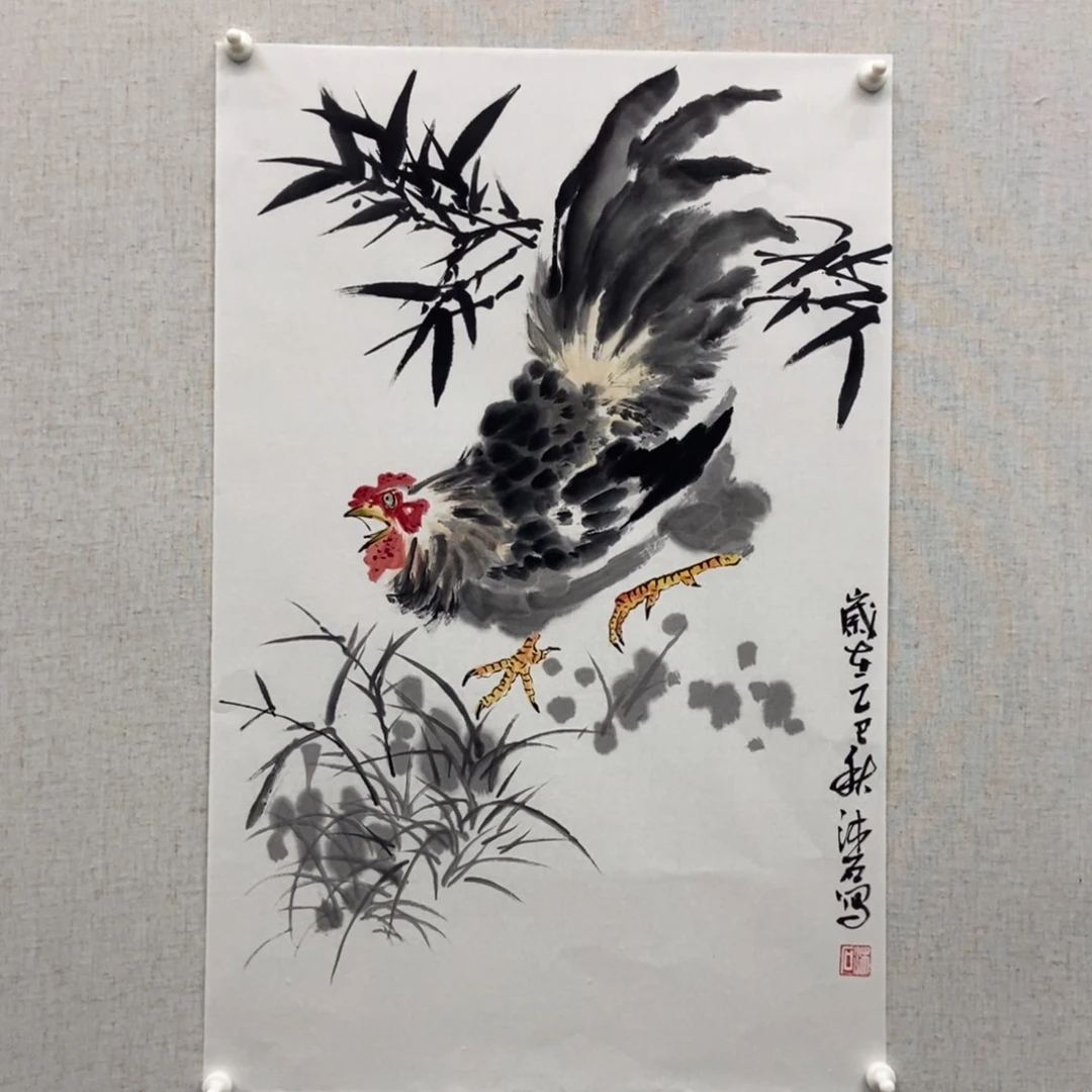 天***道国画墨鱼精品墨鱼精品