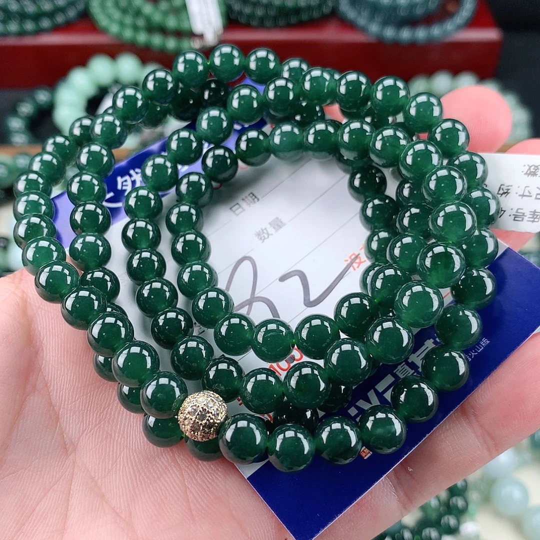 翡翠未镶嵌毛衣链