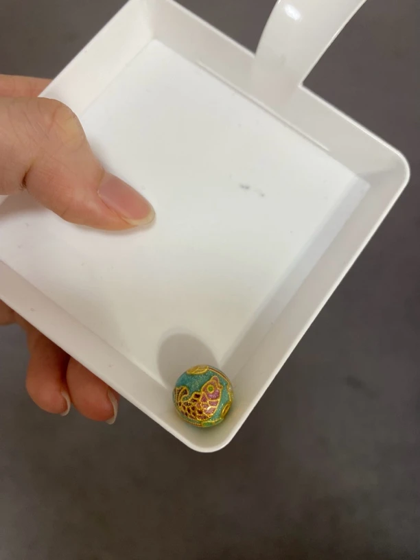 足金999烧蓝转运珠