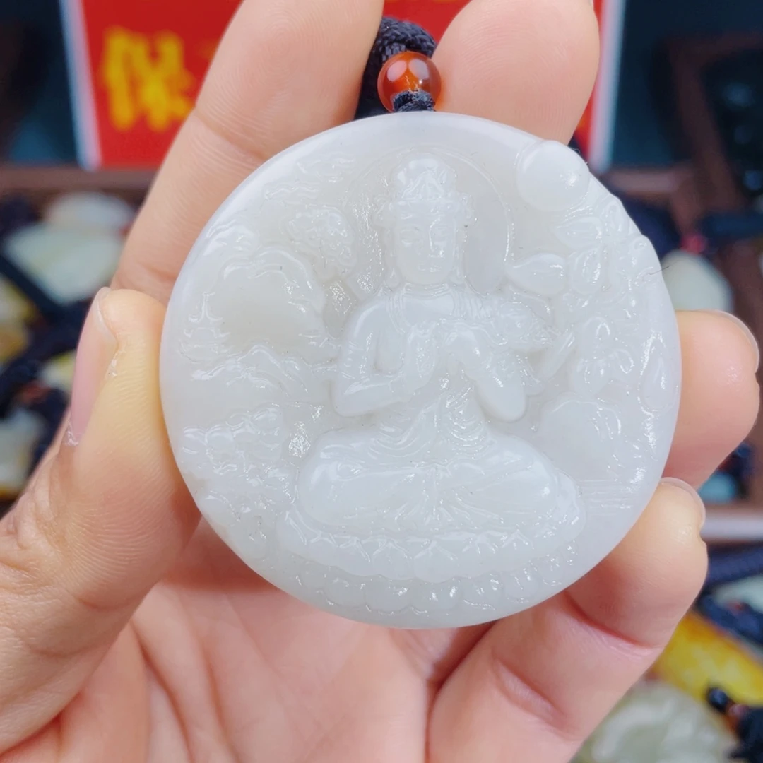 和田玉未镶嵌颈饰拍一发一