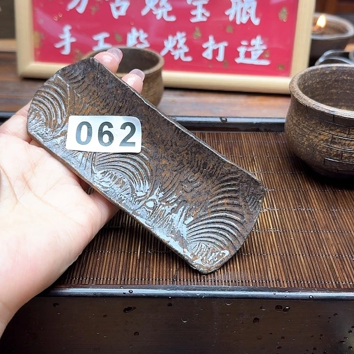 纯手工制作粗陶茶具