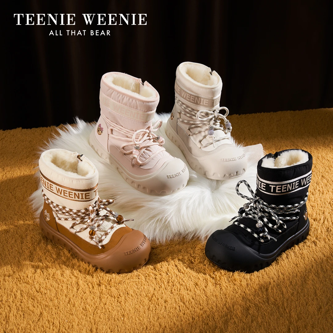 Teenie Weenie冬季雪地靴32-40码成人儿童时尚女靴加绒羊毛棉鞋