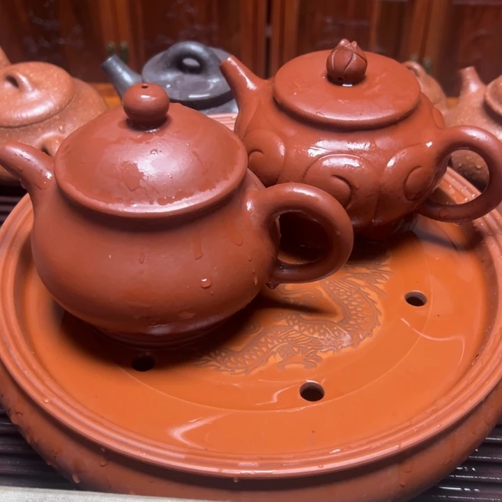 紫砂茶壶一**儿宜兴原矿小煤窑朱泥