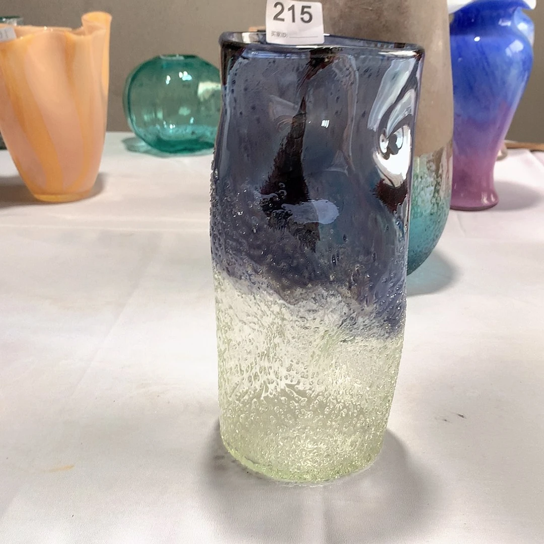 手工古法琉璃花器高29