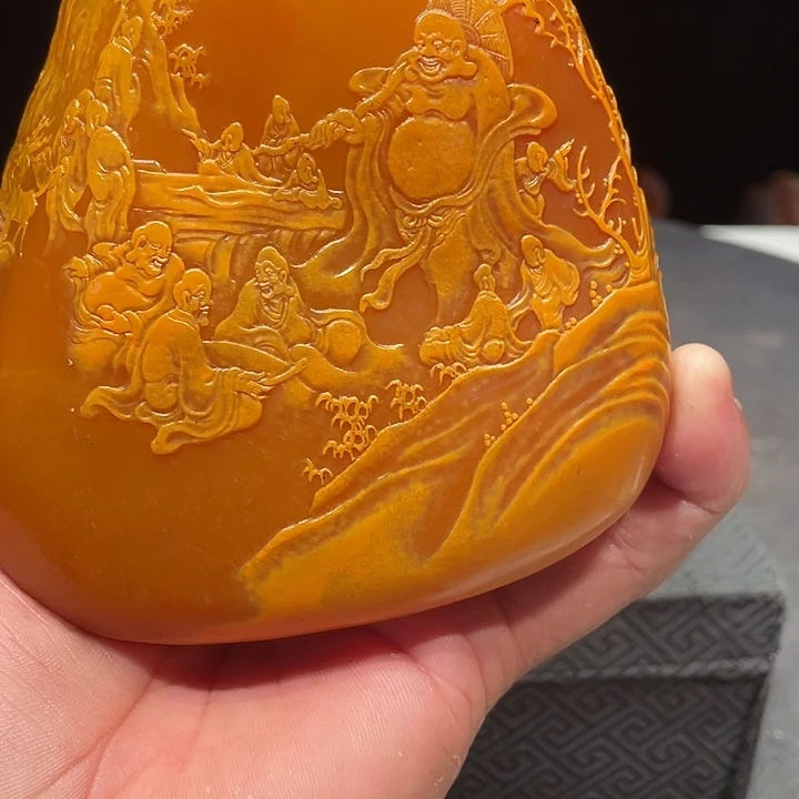 潘***哒寿山石山水画作品欣赏
