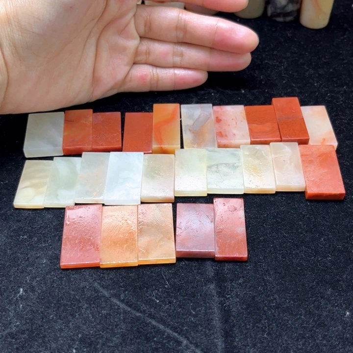 青田石印石老挝石 25片小牌子