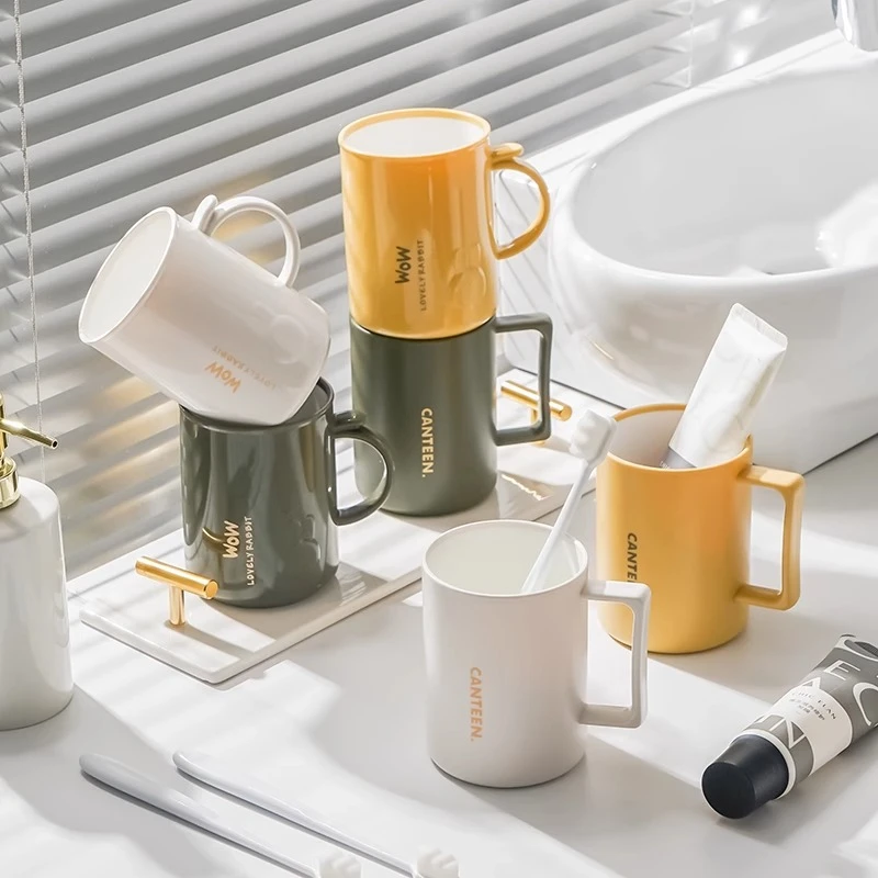 【母婴级防霉】双层加厚漱口杯防霉高颜值刷杯不留水垢加厚耐摔抗菌