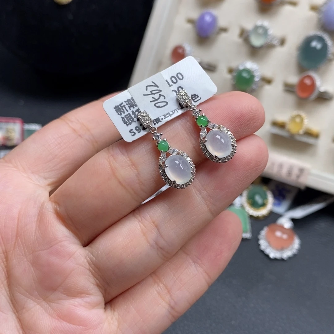 翡翠银S925镶嵌戒指