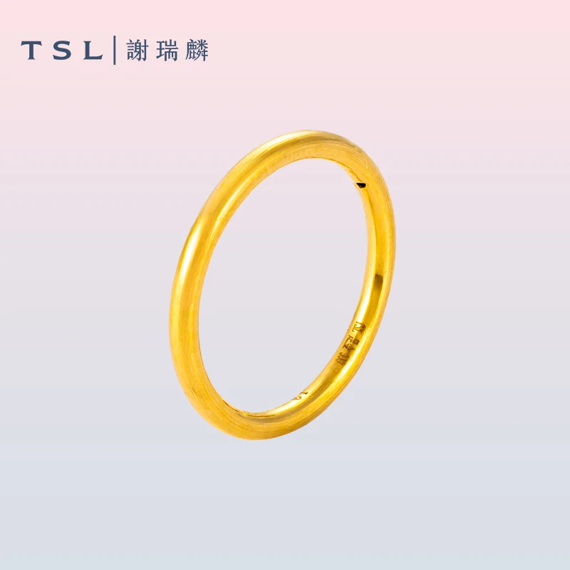 TSL/谢瑞麟【3期免息】平安无事戒指轻奢女款小众创意礼物送女友