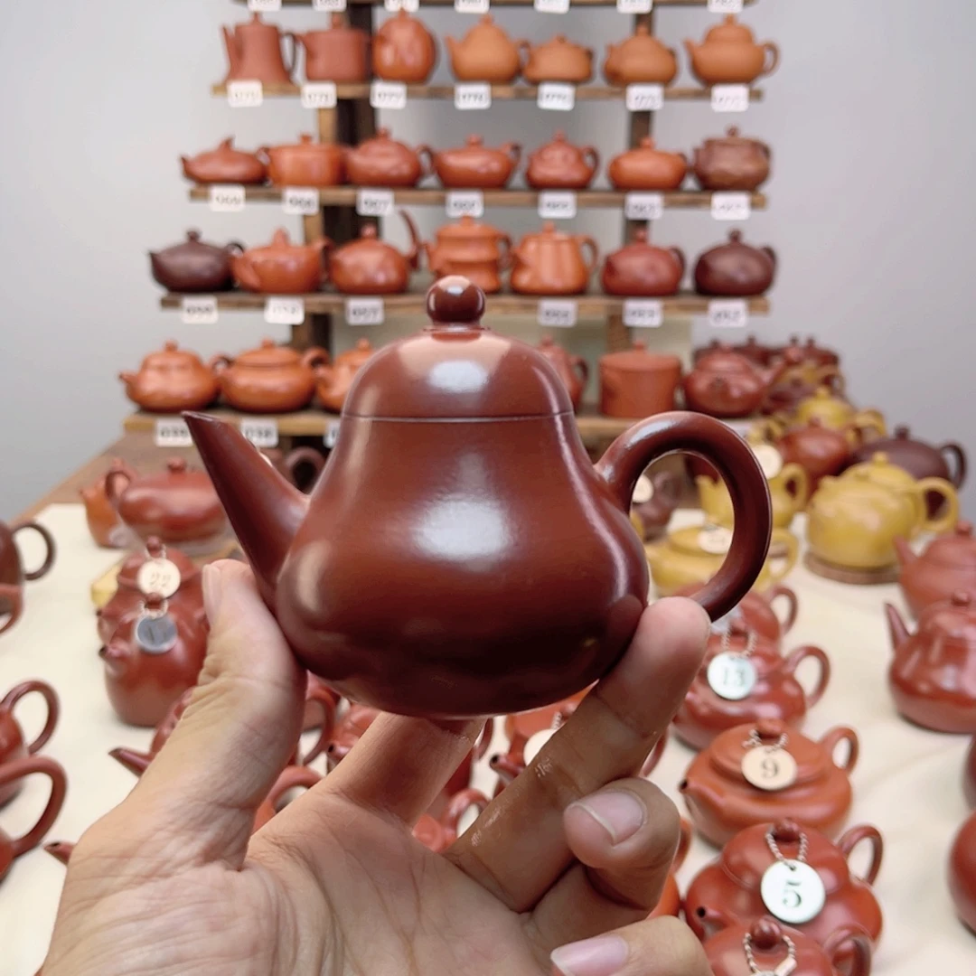 天***德紫砂茶壶大红袍，剑梨120cc