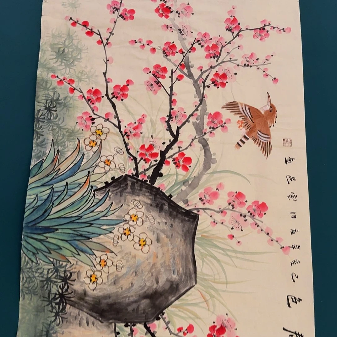 国画云老师画作画作