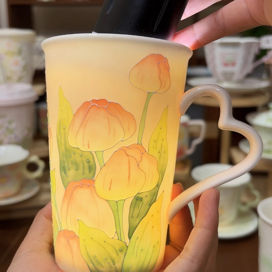 手绘创意高温釉下彩陶瓷