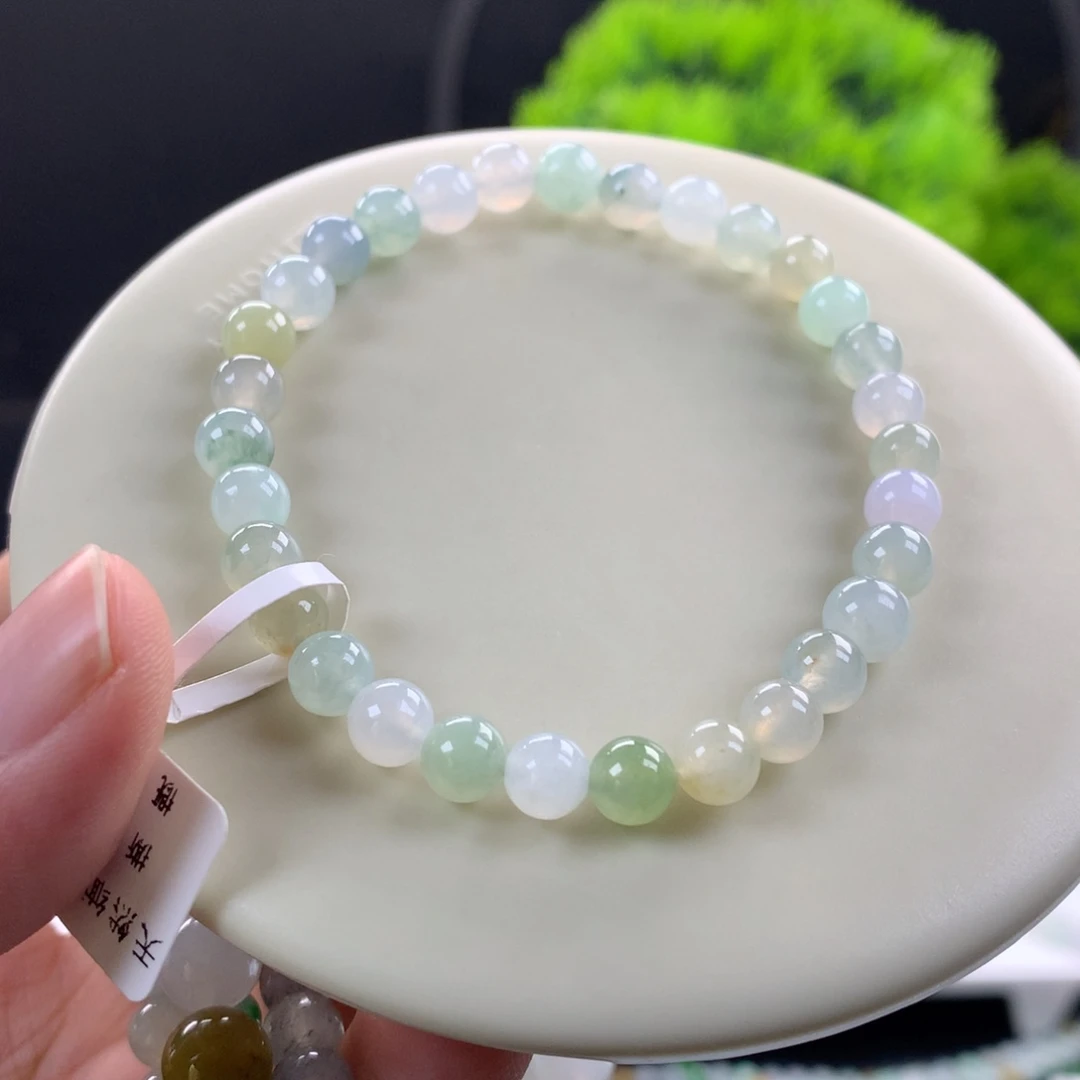 翡翠未镶嵌手链卡6