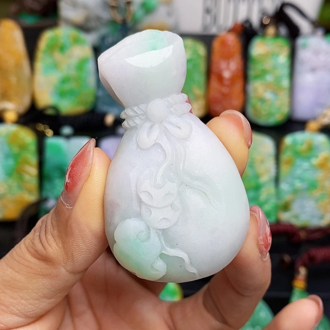 定制翡翠未镶嵌翡翠A货一物一证放漏价