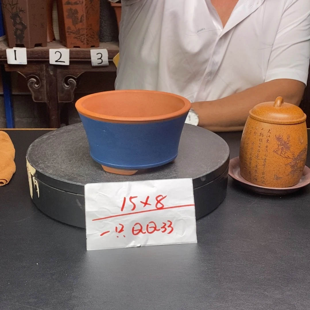 紫砂花盆货号一只QQ33