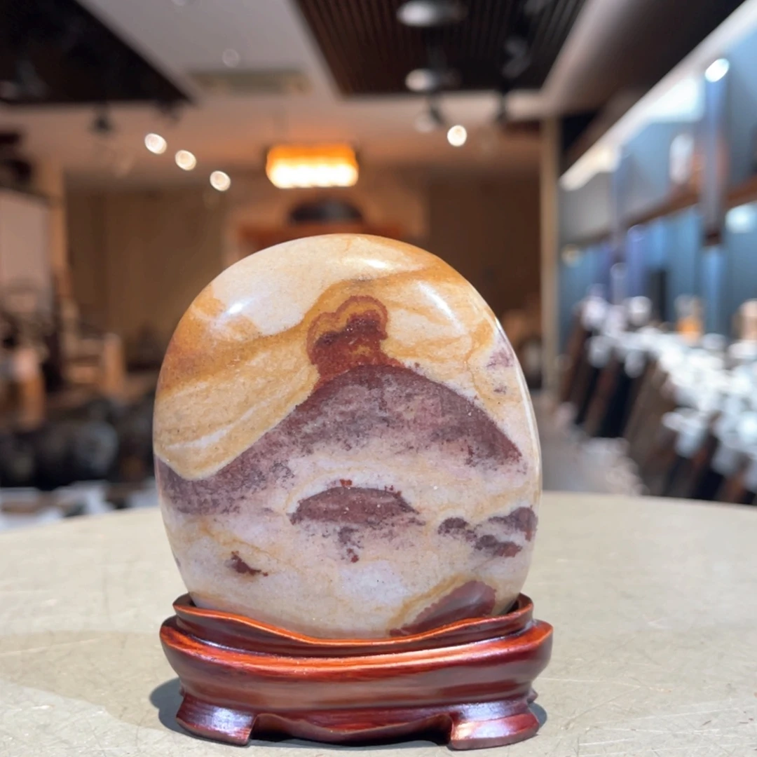 彩石三峡清江画面石