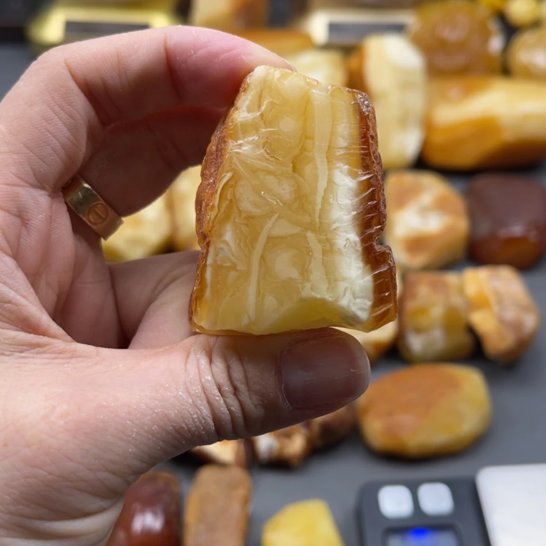 【闪购商品】未镶嵌定制琥珀天然琥珀蜜蜡原石定制y