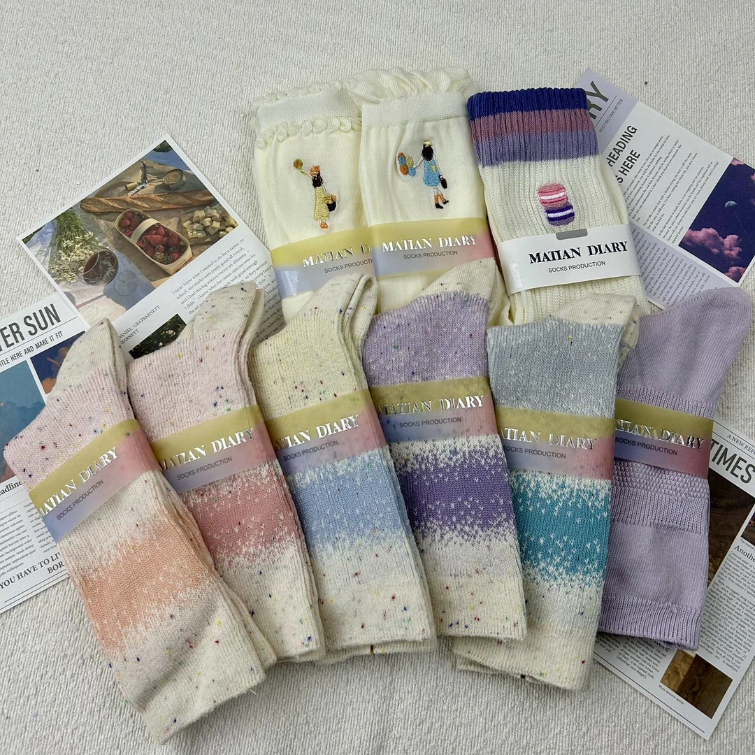 高品质韩版潮流中筒女袜