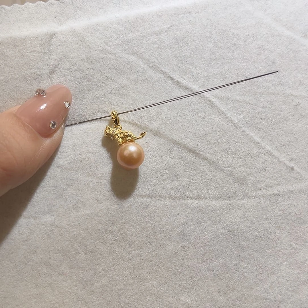 银S925镶嵌颈饰淡水珍珠