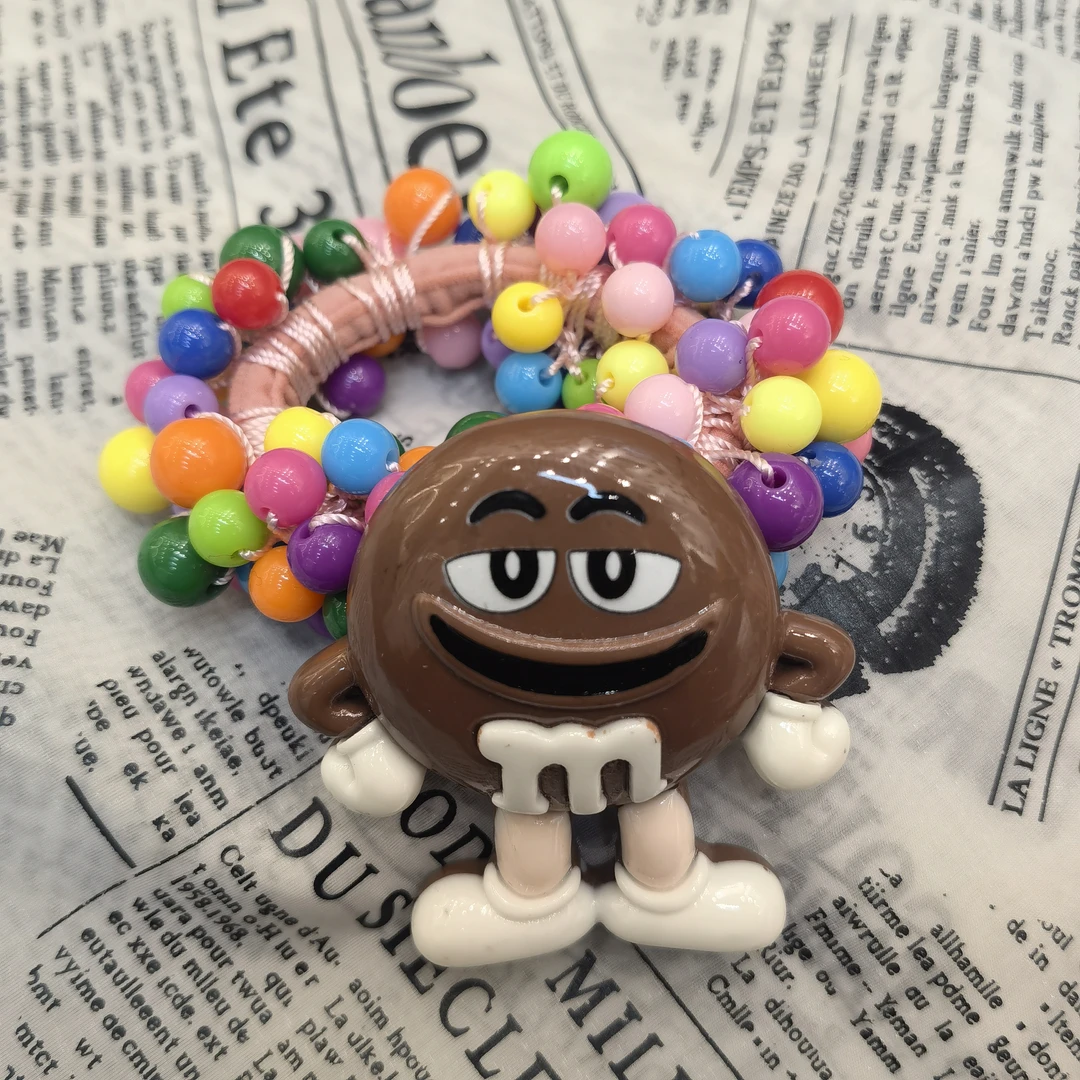 F404咖色M豆发绳