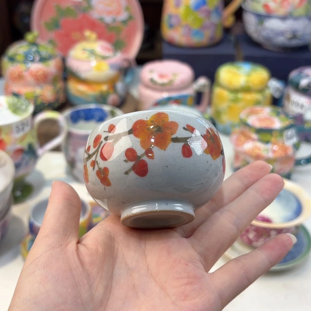 景德镇手绘高温釉下彩陶瓷茶具