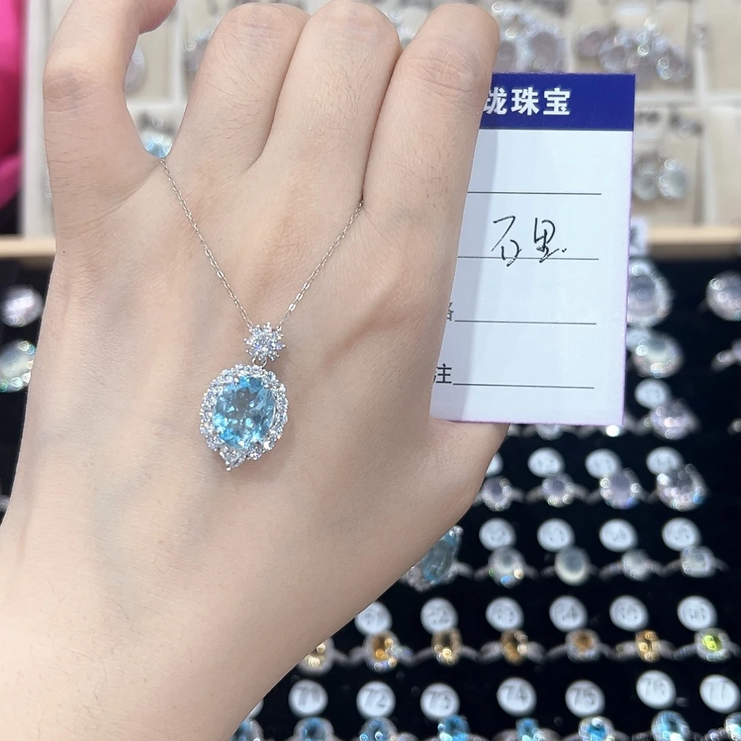 石***里银S925镶嵌戒指黄晶