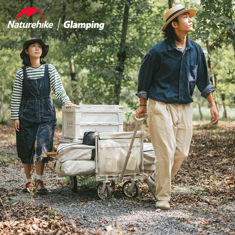 挪客户外露营便携营地车折叠野营野餐旅行手推车儿童可