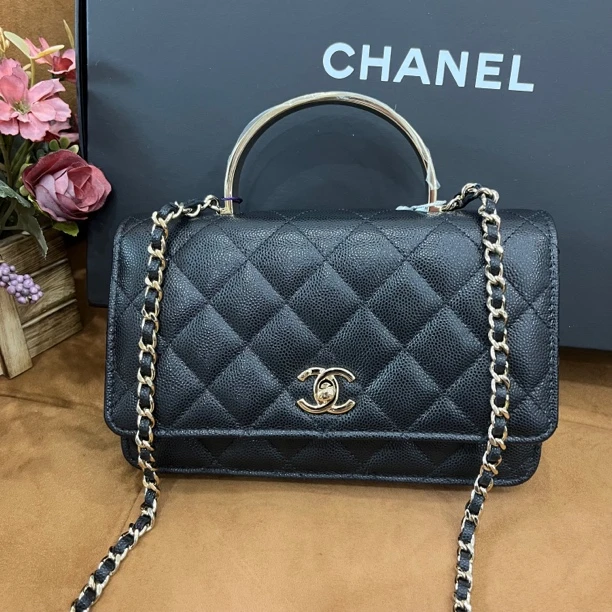 99新 Chanel/香奈儿 香奈儿25p珐琅手柄woc