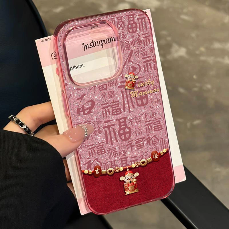 国风财神适用iphone16/15p/14promax苹果11手机壳13软胶12卡通8